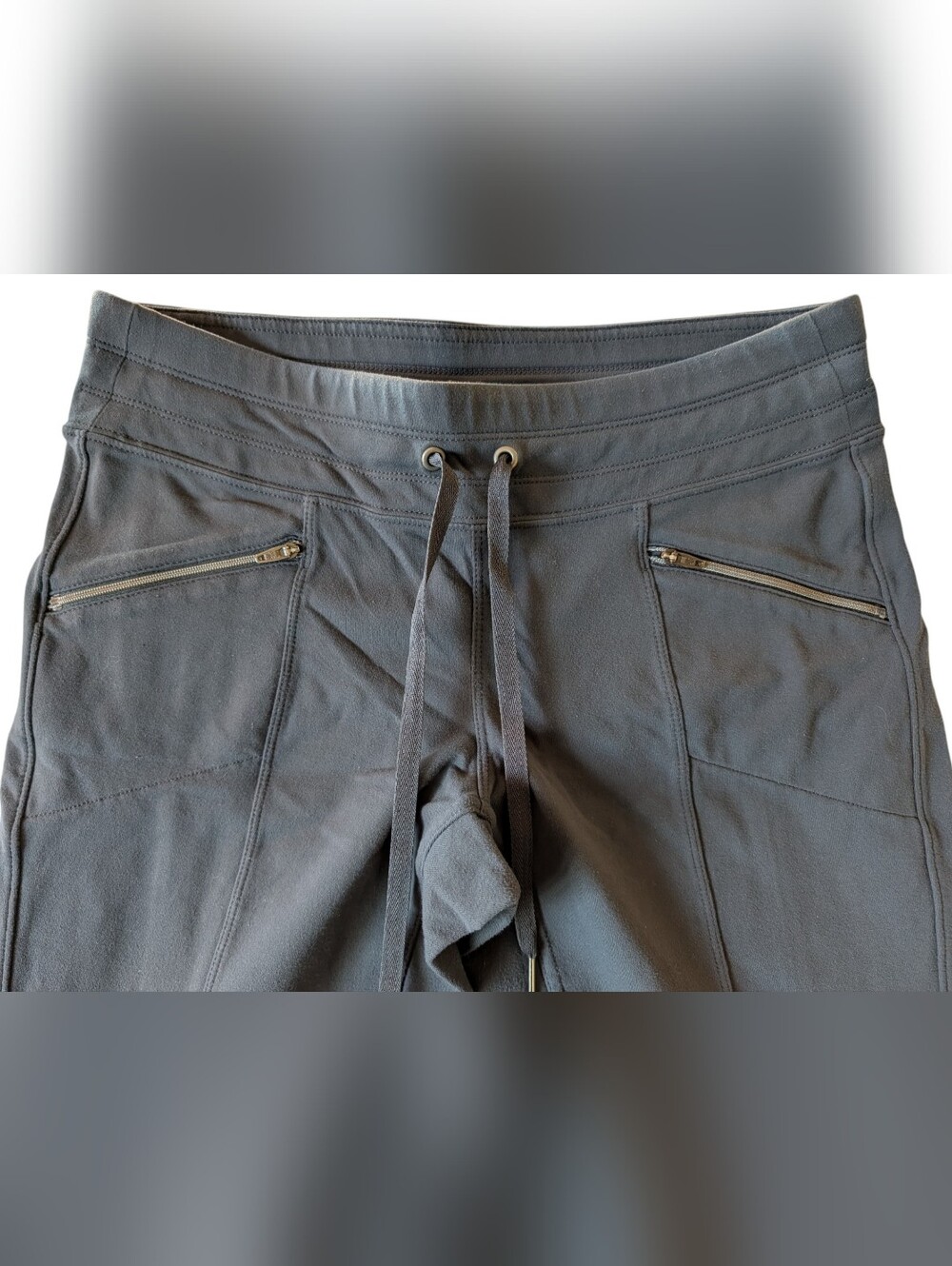 Athleta Dipper Pants Small Petite SP Gray Yoga Hiking Commute Lounge Trousers - Picture 3 of 10